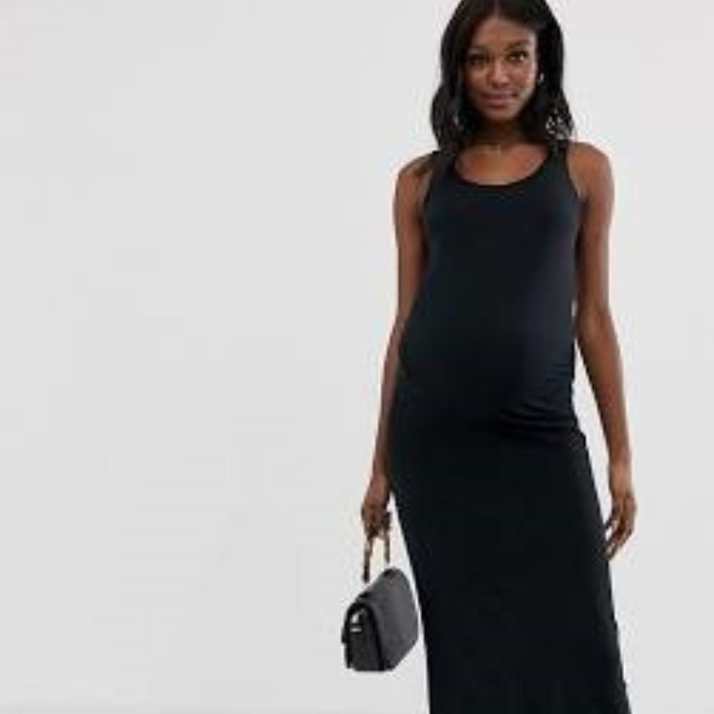 Asos Maternity organic cotton maxi dress